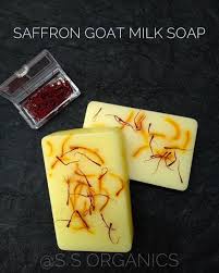 Hand Made Real Saffron Goat Milk Bar Soap -90g